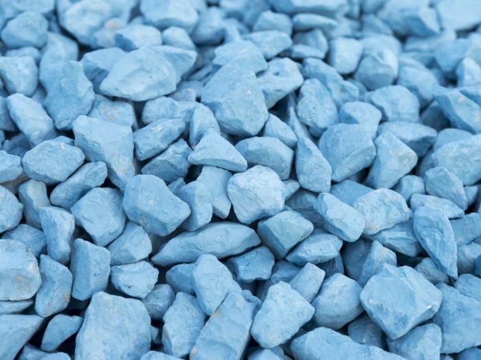 Dekosteine Hellblau